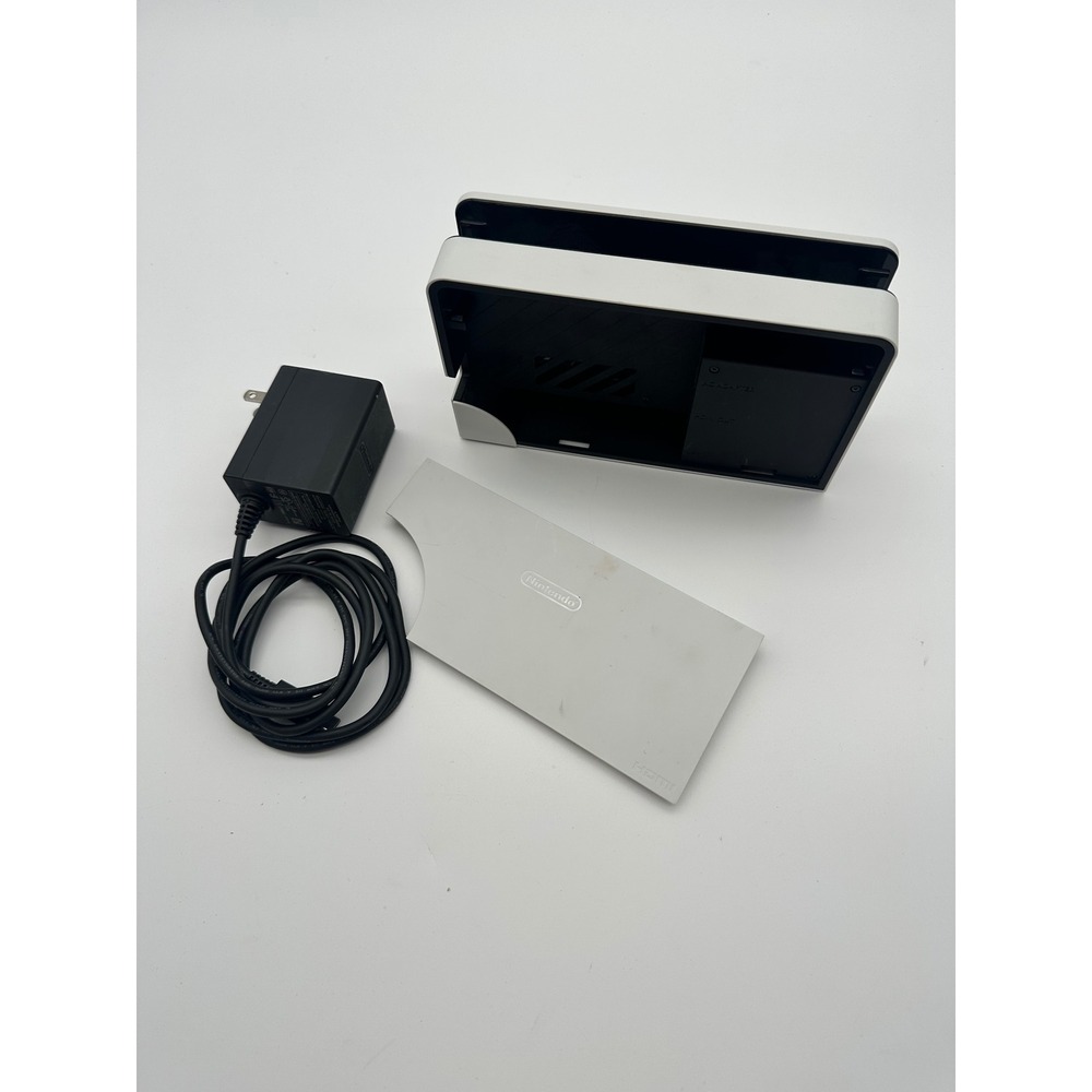 Nintendo Switch OLED Dock White with Official AC Adapter Charger